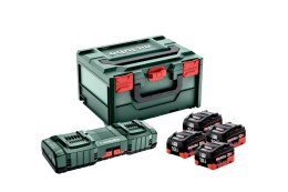 METABO AKUMULATORY 18V LIHD 10,0 AH + ŁADOWARKA ASC 145 DUO