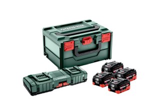 METABO AKUMULATORY 18V LIHD 10,0 AH + ŁADOWARKA ASC 145 DUO