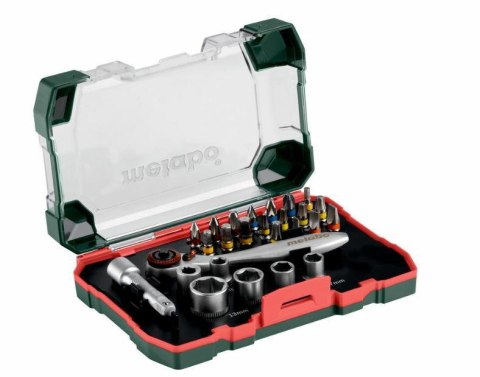 METABO ZESTAW KONCÓWEK 26cz. +GRZECHOTKA METABO ZESTAW KONCÓWEK 26cz. +GRZECHOTKA