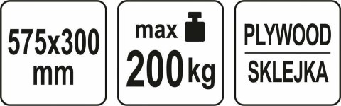 YATO WÓZEK PLATFORMA TRANSPORTOWA 200kg YATO WÓZEK PLATFORMA TRANSPORTOWA 200kg