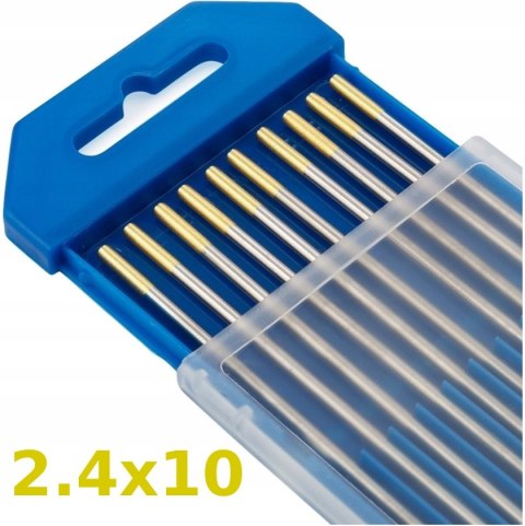 ELEKTRODA wolframowa ZŁOTA WL 15 2,4 x 175 mm TIG 10szt. ELEKTRODA wolframowa ZŁOTA WL 15 2,4 x 175 mm TIG 10szt.