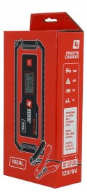 Ładowarka IDEAL PRAKTIK CHARGER 4A LCD 6V/12V