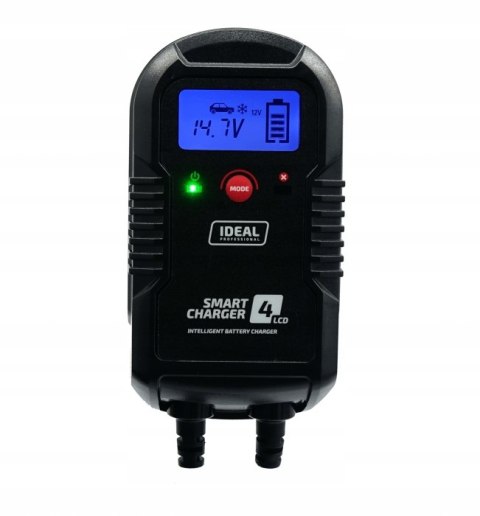 Prostownik automatyczny SMART CHARGER 4 LCD 6V i 12V IDEAL 4A Prostownik automatyczny SMART CHARGER 4 LCD 6V i 12V IDEAL 4A