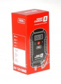 Prostownik automatyczny SMART CHARGER 8 LCD 6V i 12V IDEAL 8A