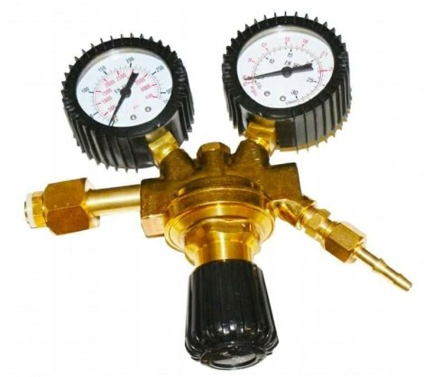 Reduktor do CO2 argon dwutlenek węgla MAXY CO2/Ar z 2 manometrami