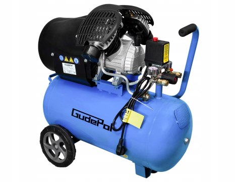 Sprężarka tłokowa GUDEPOL SO 380/50 (50L, 2,2kW, 8bar) ZESTAW 6w1