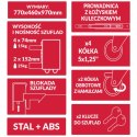 Szafka narzędziowa 7szuflad z drzwiczkami bocznymi