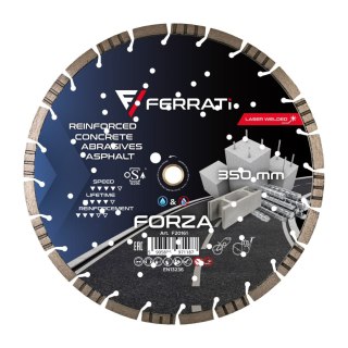 Tarcza diamentowa tnąca 1A1RSS 350mm 25,4-F4mm FORZA