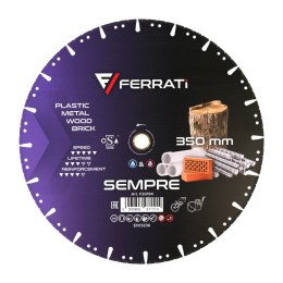 Tarcza diamentowa tnąca 1A1RSS 350mm 25,4mm SEMPRE