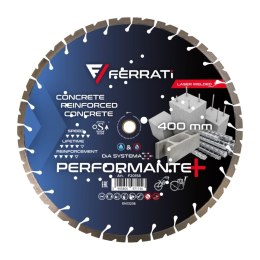 Tarcza diamentowa tnąca 1A1RSS 400mm 25,4-F4mm PERFORMANTE PLUS