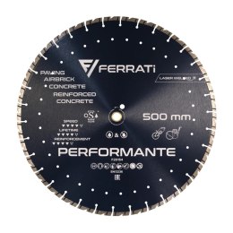 Tarcza diamentowa tnąca 1A1RSS 500mm 25,4-F4mm PERFORMANTE