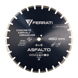 Tarcza diamentowa tnąca 1A1RSS C1S 450mm 25,4-F4mm ASFALTO
