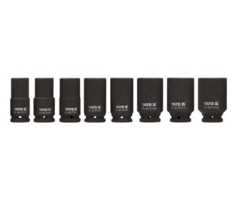 YATO NASADKI UDAROWE DŁUGIE 3/4" 8 elem. 22-41mm 1155 YATO NASADKI UDAROWE DŁUGIE 3/4" 8 elem. 22-41mm 1155