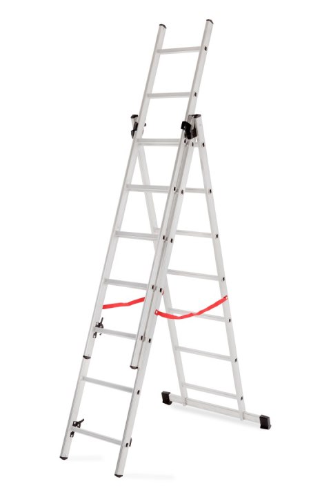 AWTOOLS DRABINA ALUMINIOWA BASIC 3x7 STOPNI 150KG AWTOOLS DRABINA ALUMINIOWA BASIC 3x7 STOPNI 150KG