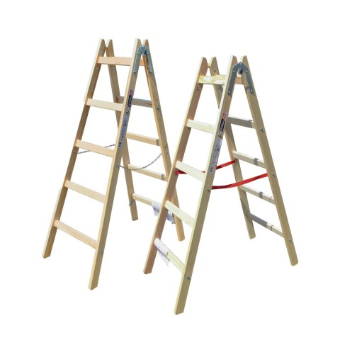 AWTOOLS DRABINA DREWNIANA 2x 5 STOPNI 150KG AWTOOLS DRABINA DREWNIANA 2x 5 STOPNI 150KG