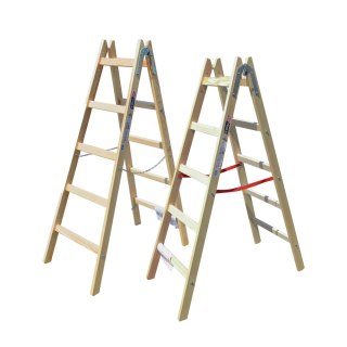 AWTOOLS DRABINA DREWNIANA 2x 8 STOPNI 150KG