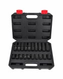 AWTOOLS ZESTAW NASADEK UDAROWYCH KRÓTKICH I DŁUGICH 1/2" 20cz. BLACK LINE
