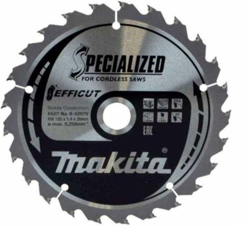 MAKITA PIŁA TARCZOWA 165x20x24z /5szt. MAKITA PIŁA TARCZOWA 165x20x24z /5szt.
