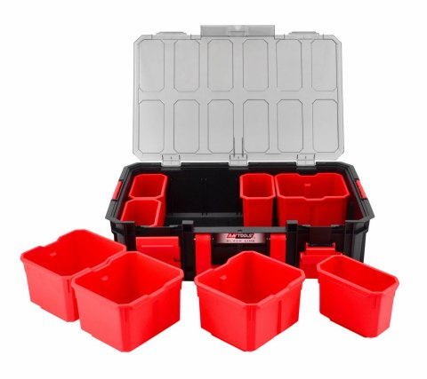 AWTOOLS MODULAR BOX ORGANIZER Z KUBEŁKAMI 517x331x134mm AWTOOLS MODULAR BOX ORGANIZER Z KUBEŁKAMI 517x331x134mm