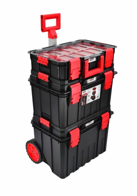 AWTOOLS SKRZYNKA NARZĘDZIOWA MODUŁOWA MODULAR BOX ZESTAW 4W1 530x355x825mm AWTOOLS SKRZYNKA NARZĘDZIOWA MODUŁOWA MODULAR BOX ZESTAW 4W1 530x355x825mm