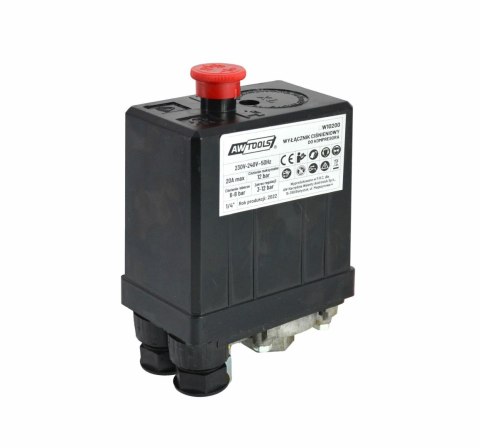 AWTOOLS WYŁĄCZNIK CIŚNIENIOWY KOMPRESORA PRESOSTAT 230V 1/4" AWTOOLS WYŁĄCZNIK CIŚNIENIOWY KOMPRESORA PRESOSTAT 230V 1/4"