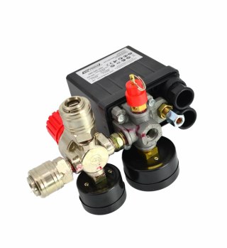 AWTOOLS WYŁĄCZNIK CIŚNIENIOWY KOMPRESORA PRESOSTAT 230V 2 WEJŚCIE 1/4"
