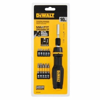 DEWALT WKRĘTAK TELESKOPOWY Z BITAMI 10szt.