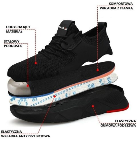 YATO BUTY ROBOCZE SPORT.PUBS SBP ROZ. 44 YATO BUTY ROBOCZE SPORT.PUBS SBP ROZ. 44
