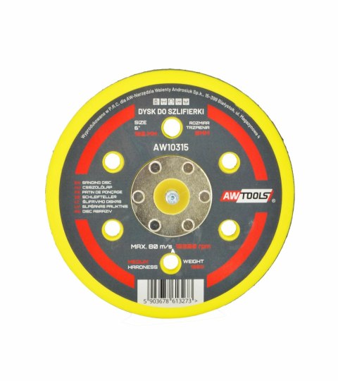 AW DYSK 150mm DO SZLIFIERKI MIMOŚRODOWEJ PNEUMATYCZNEJ AW DYSK 150mm DO SZLIFIERKI MIMOŚRODOWEJ PNEUMATYCZNEJ