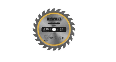 DEWALT PIŁA TARCZ.115x25z ATB DREWNO Z GWOŹDZIAMI DO DCS571 DEWALT PIŁA TARCZ.115x25z ATB DREWNO Z GWOŹDZIAMI DO DCS571