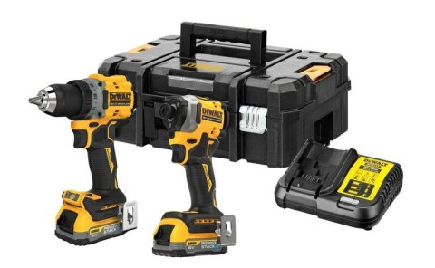 DEWALT ZESTAW COMBO 18V WKĘTARKA DCD800 + ZAKRĘTARKA DCF850 2x1,7Ah POWERSTACK DCK2051E2T DEWALT ZESTAW COMBO 18V WKĘTARKA DCD800 + ZAKRĘTARKA DCF850 2x1,7Ah POWERSTACK DCK2051E2T