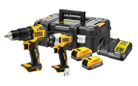 DEWALT ZESTAW COMBO 18V WKRĘTARKA UDAROWA DCD709 + ZAKRĘTARKA DCF809 2x1,7Ah POWERSTACK DCK2062E2T DEWALT ZESTAW COMBO 18V WKRĘTARKA UDAROWA DCD709 + ZAKRĘTARKA DCF809 2x1,7Ah POWERSTACK DCK2062E2T