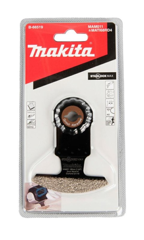 MAKITA MT BRZESZCZOT ŁUKOWY DIAMENT 68mm K40 MULTITOOL STARLOCK MAX MAKITA MT BRZESZCZOT ŁUKOWY DIAMENT 68mm K40 MULTITOOL STARLOCK MAX
