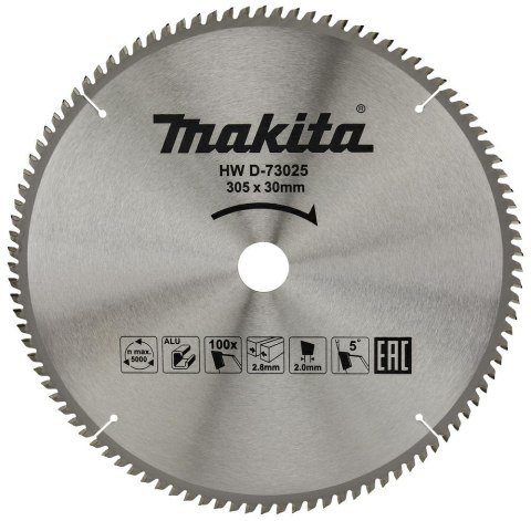MAKITA PIŁA TARCZOWA DO ALUMINIUM 305x30x100z ECONOMY MAKITA PIŁA TARCZOWA DO ALUMINIUM 305x30x100z ECONOMY