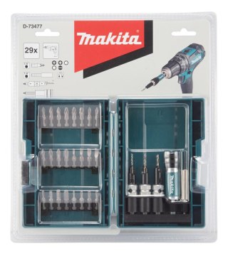 MAKITA ZESTAW KOŃCÓWEK WKRĘTAK. I KLUCZY NASAD. 29szt.