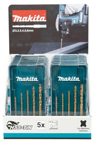 MAKITA ZESTAW WIERTEŁ SDS+ DO METALU 5szt. (x12)