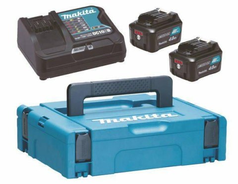 MAKITA ZESTAW ZASILAJĄCY 12V (BL1041Bx2+DC10SB) MAKPAC MAKITA ZESTAW ZASILAJĄCY 12V (BL1041Bx2+DC10SB) MAKPAC