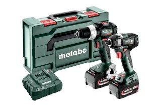 METABO ZESTAW COMBO 18V 2.8.4 (BS 18 LT BL + SSD 18 LT 200 BL) 2x5,2Ah METABOX