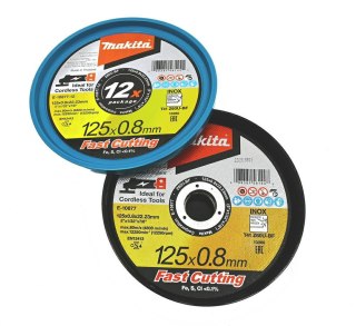 MAKITA TARCZA DO CIĘCIA METALU 125mm x 0,8mm x 22,23mm /12szt.