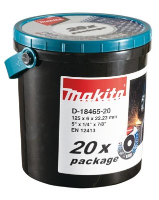 MAKITA TARCZA DO SZLIFOWANIA 125mm x 6mm x 22,23mm /20szt.
