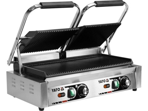 YATO PODWÓJNY GRILL KONTAKTOWY RYFLOWANY 58cm YATO PODWÓJNY GRILL KONTAKTOWY RYFLOWANY 58cm