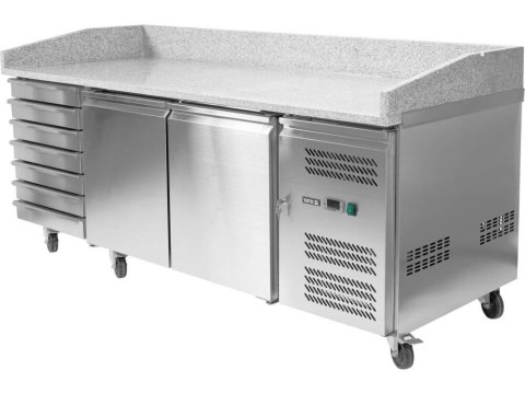 YATO STÓŁ CHŁODNICZY DO PIZZY 580L 7 SZUFLAD YATO STÓŁ CHŁODNICZY DO PIZZY 580L 7 SZUFLAD