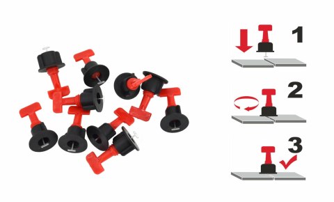 AWTOOLS SYSTEM POZIOMOWANIA PŁYTEK 50szt. + KLUCZ AWTOOLS SYSTEM POZIOMOWANIA PŁYTEK 50szt. + KLUCZ