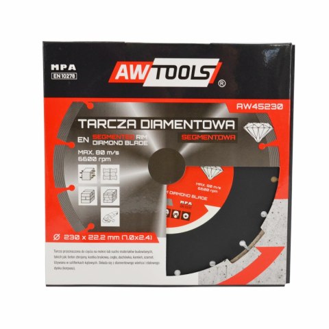 AWTOOLS TARCZA DIAMENTOWA 400x32-25,4-22,2 / SEGMENTOWA AWTOOLS TARCZA DIAMENTOWA 400x32-25,4-22,2 / SEGMENTOWA