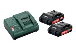 METABO AKUMULATOR 18V 2,0Ah x2 + ŁADOWARKA SC 30