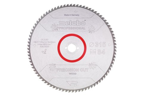 METABO PIŁA TARCZOWA HW/CT 315x30x84Z METABO PIŁA TARCZOWA HW/CT 315x30x84Z