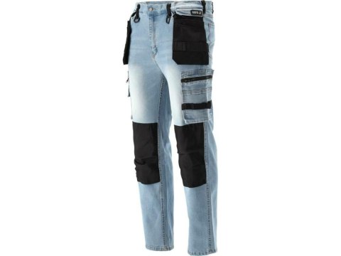 YATO SPODNIE ROBOCZE JEANSOWE MONTERSKIE ROZM. XXL YATO SPODNIE ROBOCZE JEANSOWE MONTERSKIE ROZM. XXL