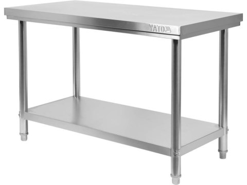 YATO STÓŁ CENTR. SKŁ. Z PÓŁ. 140×60×H85cm YATO STÓŁ CENTR. SKŁ. Z PÓŁ. 140×60×H85cm
