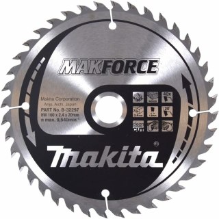 MAKITA PIŁA TARCZOWA 160x20x40z MAKFORCE DREWNO
