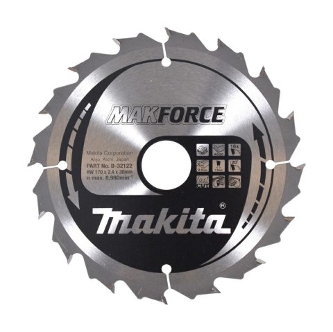 MAKITA PIŁA TARCZOWA 170x30x16z MAKFORCE DREWNO >>>B-32122 MAKITA PIŁA TARCZOWA 170x30x16z MAKFORCE DREWNO >>>B-32122